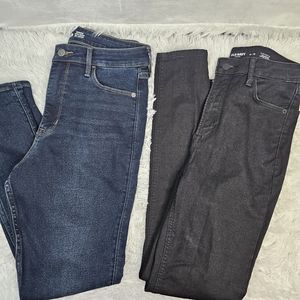 Old navy high rise denim jeans bundle sz 10